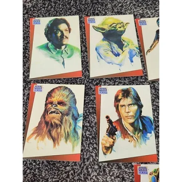1993 Topps Star Wars Galaxy Trading Card Lot QTY:9 - Picture 2 of 7